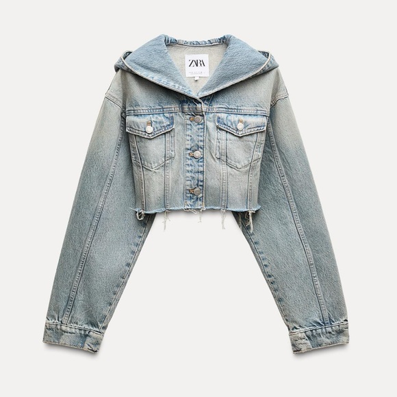Zara Jackets & Blazers - ZARA TRF CROP DENIM JACKET